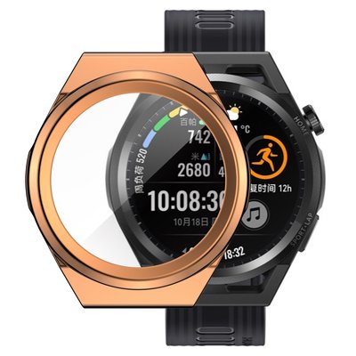 新款適用華為watch GT Runner 電鍍TPU軟殼錶殼 GT3 SE通用手錶全包電鍍保護殼