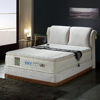 【4+適中床】睡覺也能變美│3.5尺加大 單人床墊 美姬之秘 獨立筒床墊 KIKY 床架 床組