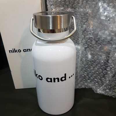（花鹿米）niko and原創系列不鏽鋼保溫瓶玻璃瓶 可愛耐熱玻璃瓶 不鏽鋼材質蓋 350ML(適合冷熱飲裝填)