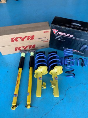 KYB黃筒黃桶LOWFER SPORTS搭配TS短彈簧總成套件 FORD 福特 FOCUS MK2 汽油/TDCI 套裝
