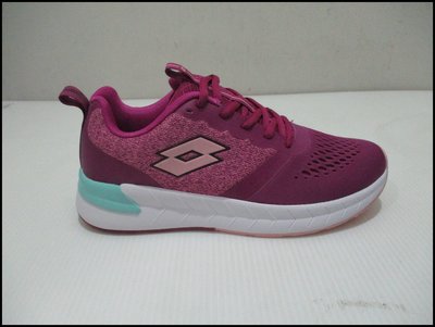 【喬治城】LOTTO 女款慢跑鞋 機能鞋 氣墊 防滑 紫紅色 正品公司貨 LT0AKR1817