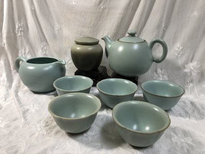 陶作坊  懷汝系列(一) 茶壺、茶葉罐、茶海、茶杯組