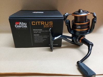 【欣の店】瑞典Abu Citrus 紡車式 2000型捲線器 6培林 優值首選 軟絲路亞適用 特價免運