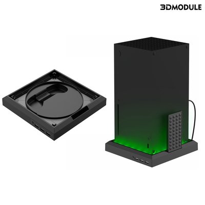 AMZ 適用於Xbox Series X/S遊戲手柄主機充電底座 RGB七彩發光遊戲周邊配件