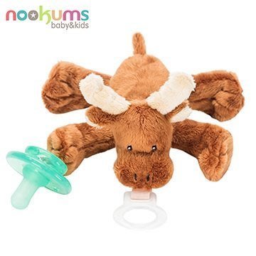 美國 nookums 寶寶可愛造型安撫奶嘴/玩偶-麋鹿