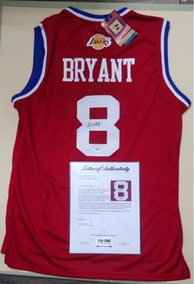 Kobe Bryant 2003年明星賽簽名球衣 PSA 認證