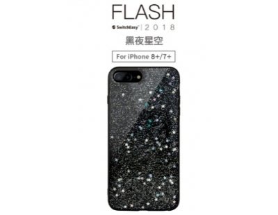 4優惠SwitchEasy Flash Star iPhone 8+/7+ 防摔保護殼-黑夜星空(黑色)黑夜星空殼