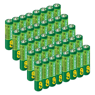 【超霸GP】綠能特級 3號(AA)碳鋅電池40粒裝(1.5V不加水銀)