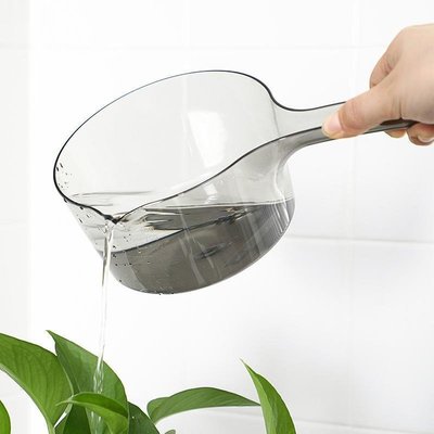 居家家水勺 大號家用長柄塑料水舀子 廚房加厚大容量透明漂流水瓢~特價~特價