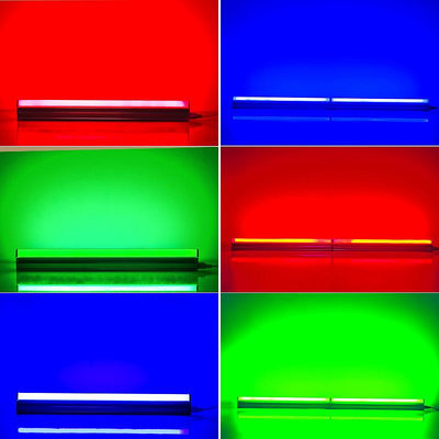 led燈管彩色t5一體化紅色藍色綠色紫色1.2米長條燈節能光管燈帶多多雜貨鋪