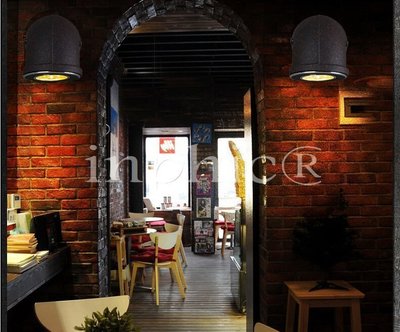 INPHIC-loft復古餐廳酒吧台美式鄉村水管走道陽臺樓梯工業風壁燈 小型