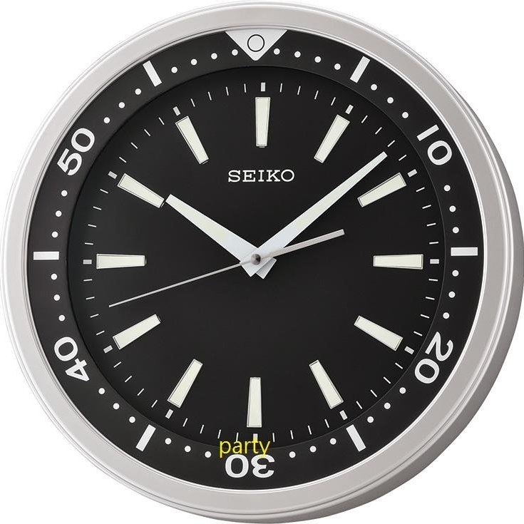 嚴選時計屋【SEIKO】日本精工SEIKO 黑水鬼潛水錶造型經典款滑動秒針掛鐘QXA723A / QXA723 | Yahoo奇摩拍賣
