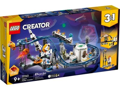 積木總動員 LEGO 31142 Creator創意百變系列3合1 太空雲霄飛車 外盒53.5*28*7cm 874p