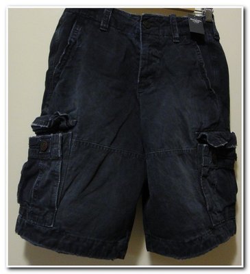 正品 Abercrombie & Fitch A&F Cargo Shorts 厚磅 工作短褲  現貨含運