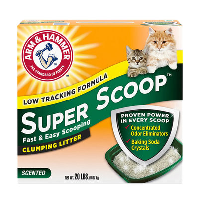 【HT】美國鐵鎚Super Scoop清香貓砂20磅/箱