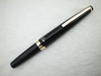 A548 百樂 日本製 黑桿短鋼筆 14k F尖(7成新)(粗桿)