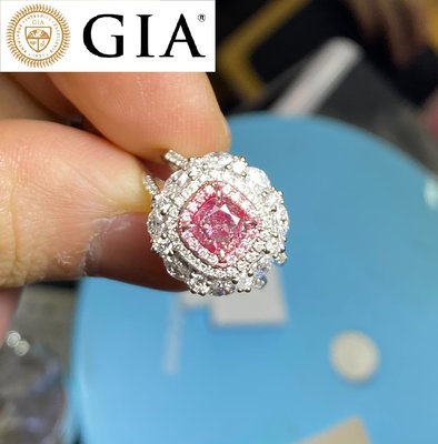 【台北周先生】天然Fancy正粉色鑽石 1克拉 Even分布 18K真金真鑽 氣質美戒 送GIA證書