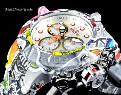 《大男人》Invicta ##103 Subaqua瑞士50MM塗鴉彩繪個性潛水錶，超前衛(本賣場全現貨)
