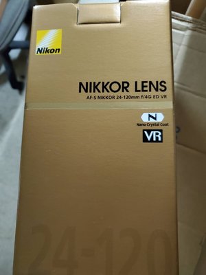 【現貨】全新 平行輸入 Nikon AF-S NIKKOR 24-120mm f/4G ED VR 台中門市 0315