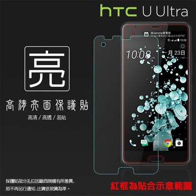 亮面螢幕保護貼 HTC U Ultra U-1U 保護貼 軟性 高清 亮貼 亮面貼 保護膜 手機膜