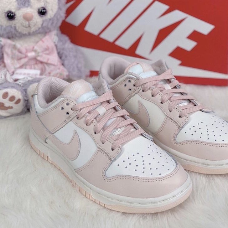 NIke Dunk Low Orange Pearl 女款休閒板鞋白粉色DD1503-102尺寸23