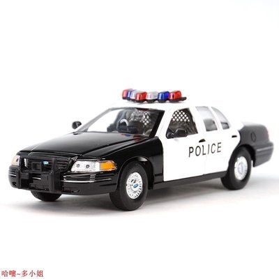 【熱賣精選】1:24福特1999維多利亞皇冠美國警車巡邏車仿真合金模型收藏