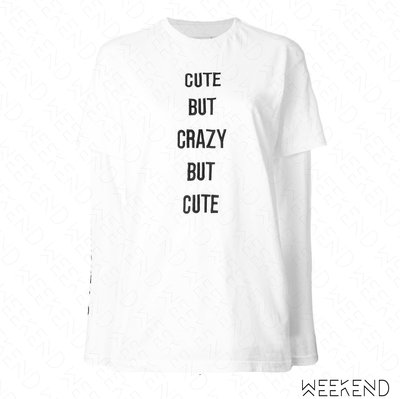 【WEEKEND】 CHIARA FERRAGNI Cute But Crazy 假兩件 長袖 T恤 白色