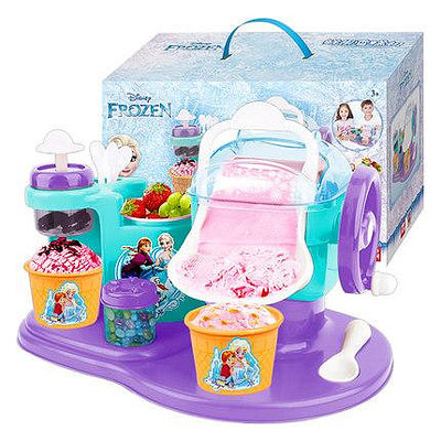 迪士尼冰雪奇緣公主炒冰機雪糕機兒童做冰淇淋機女孩手工制作-Princess可可