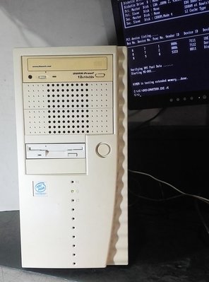 【窮人電腦】跑DOS系統！自組技嘉586工業主機出清！外縣可寄！