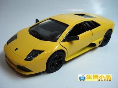 ☆生活小品☆ 模型 Lamborghini Murcielago LP640 *黃色* 迴力車 歡迎選購^^