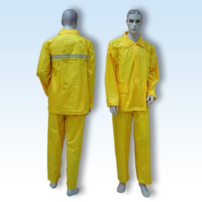 【shich上大莊】   刷卡 皇力牌夜光安全雨衣(黃色)兩件式 （透氣三角網、反光條）  批購2件優惠 840元