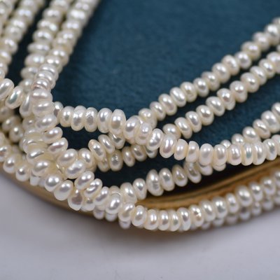 珍珠大量現貨2-3mm強光小珍珠散珠 天然淡水扁珠 DIY手工制作飾品材料