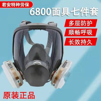 【現貨】3M6800/6900防毒 工業粉塵 化工廠 有毒異味氣體逃生防火面罩面具