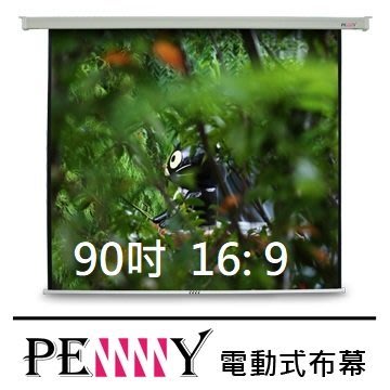 PENNY PP-90(16:9) 90 吋 方型電動幕 適用家庭劇院欣賞 台灣專業保固 新竹專業音響店《名展影音》