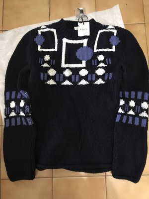 TOD'S_深藍色長袖羊毛衣 ( 90%羊毛 / 10% 喀什米爾羊毛 )~清倉降價~