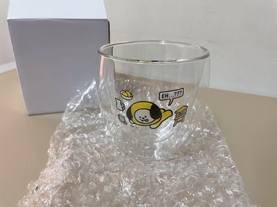 [生活。娛樂] BT21 雙層玻璃杯 可愛的 CHIMMY