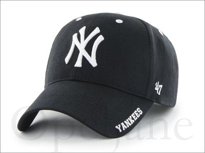 現貨在台 47 BRAND NEW YORK YANKEES HAT 美國大聯盟職棒洋基隊黑色 棒球帽 鴨舌帽 帽子