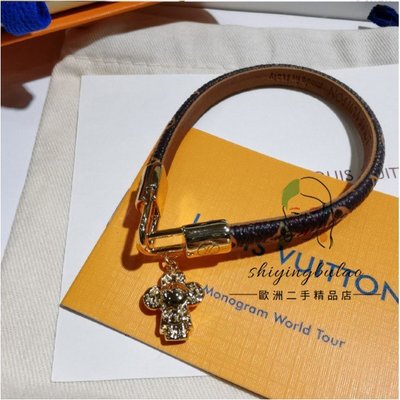 Louis Vuitton M6773E LV Vivienne bracelet in Monogram canvas