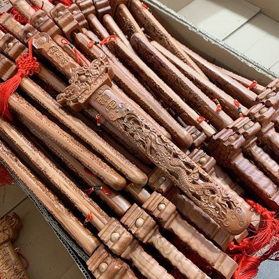 桃木劍桃木斧頭木雕家具擺件鏤空雕刻兒童玩具木劍工藝品廠家批發
