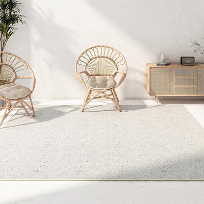大尺寸加厚日式侘寂風簡約短絨地毯 (160x230)
