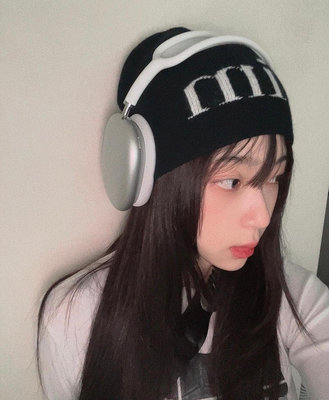【現貨】國內●matin kim 韓國設計師品牌 酷女孩 字母 針織帽 帽子