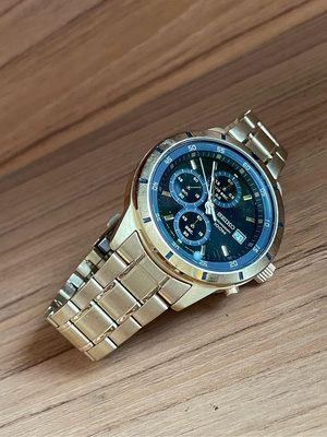 SEIKO 精工錶 9成新 運動錶 金錶 石英錶