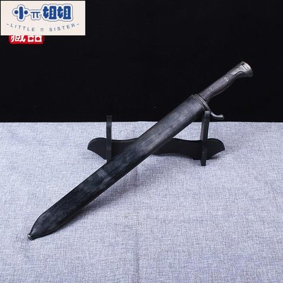 熱銷 紅軍抗戰二戰30刺刀橡膠老兵器軍迷收藏三八大蓋德國屠夫-(null)