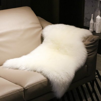羊毛沙發墊羊毛地毯純羊毛皮毛一體澳洲羊皮床邊毯客廳沙發墊坐墊~特價