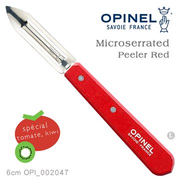【IUHT】OPINEL Microserrated Peeler Red 鋸齒削皮刀 #OPI_002047