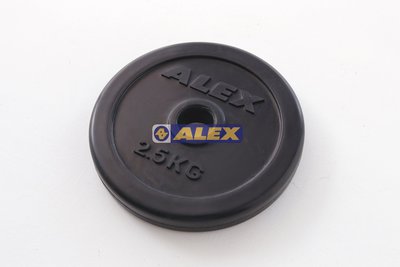 [凱溢運動用品] ALEX A1903 包膠槓片(對)-5kg (2.5kg*2)舉重/健身/重訓