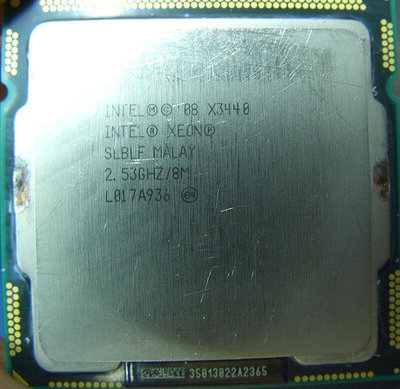 X3440處理器lga1156 cpu xeon正式版4核心 4c 8t slblf(非i5-750 i7-860)