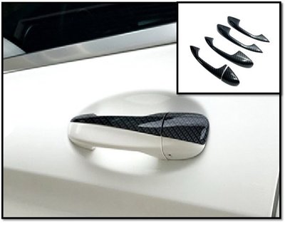 圓夢工廠 Benz W213 E200 E220 E250 E300 16~on 改裝 碳纖紋 車門把手蓋 把手上蓋貼