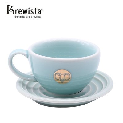 拉花杯Brewista咖啡杯 PCA比賽陶瓷杯子 拿鐵杯300ML壓紋組合拉花杯-雙喜生活館