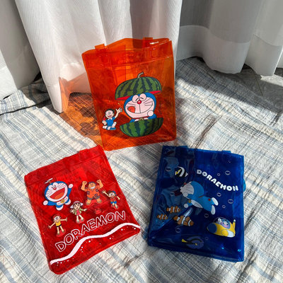 日本回流哆啦A夢PVC手提袋便當袋